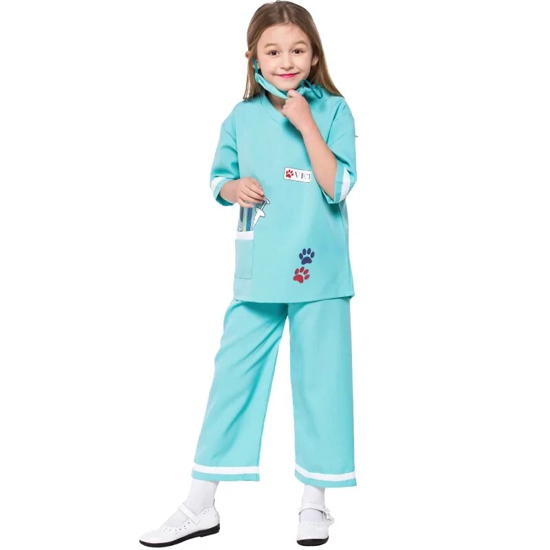 DISFRAZ VETERINARIO COSPLAY JUEGO ROL TRAJE DOCTOR NIÑOS - 2
