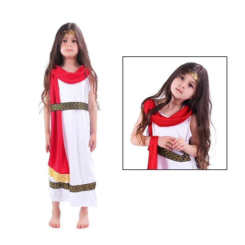 DISFRAZ ROMANA NIÑA COSPLAY JUEGO ROL TRAJE INFANTIL - 2