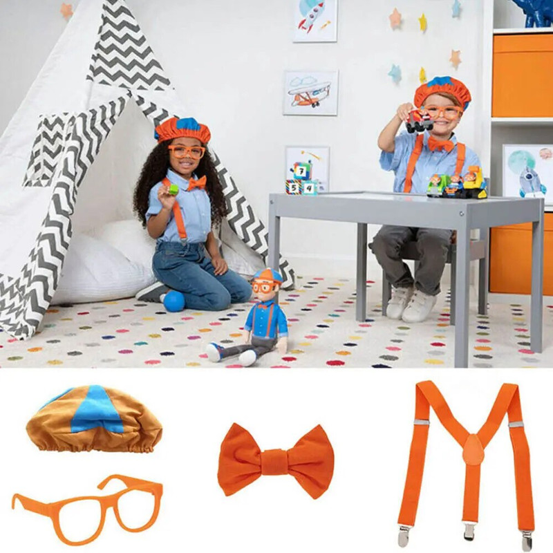 DISFRAZ BLIPI ACESORIOS INFANTIL COSPLAY BIPLI NIÑOS TRAJE - 3