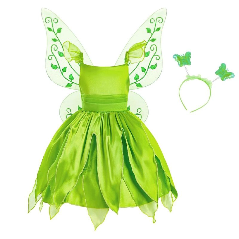 DISFRAZ INFANTIL COMPLETO CAMPANITA TINKER BELL DISNEY - 3