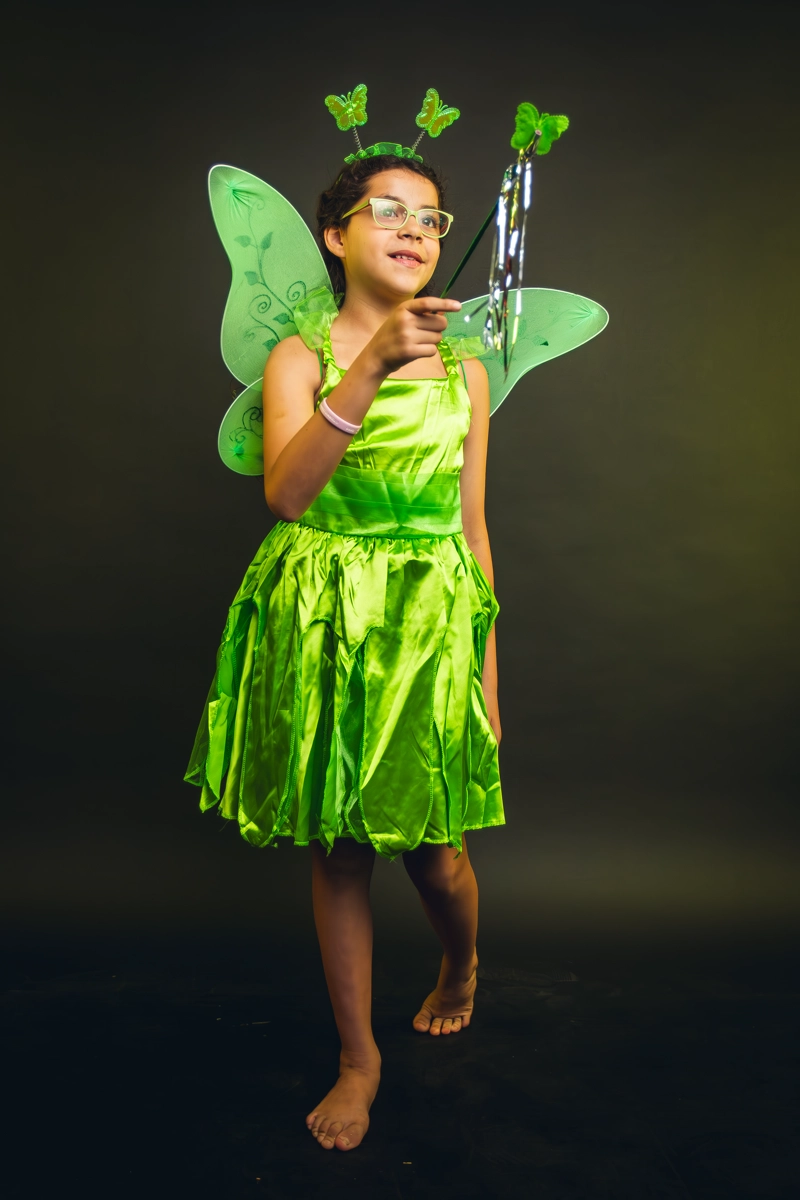 DISFRAZ INFANTIL COMPLETO CAMPANITA TINKER BELL DISNEY - 6