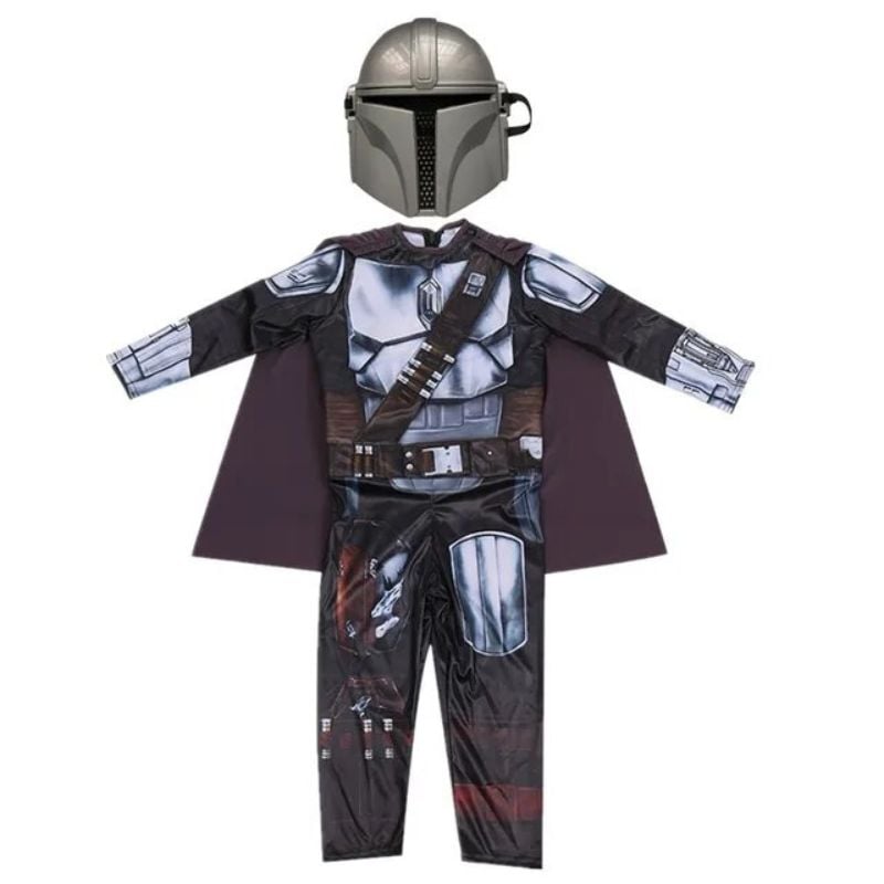 DISFRAZ INFANTIL MANDALORIANO Y MASCARA STAR WARS BABY YODA - 1