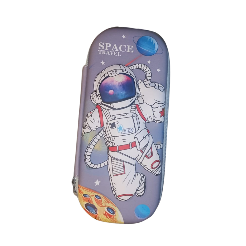 ESTUCHE ASTRONAUTA ESPACIAL GRANDE 3D LÁPIZ ESCUELA COLEGIO - 1