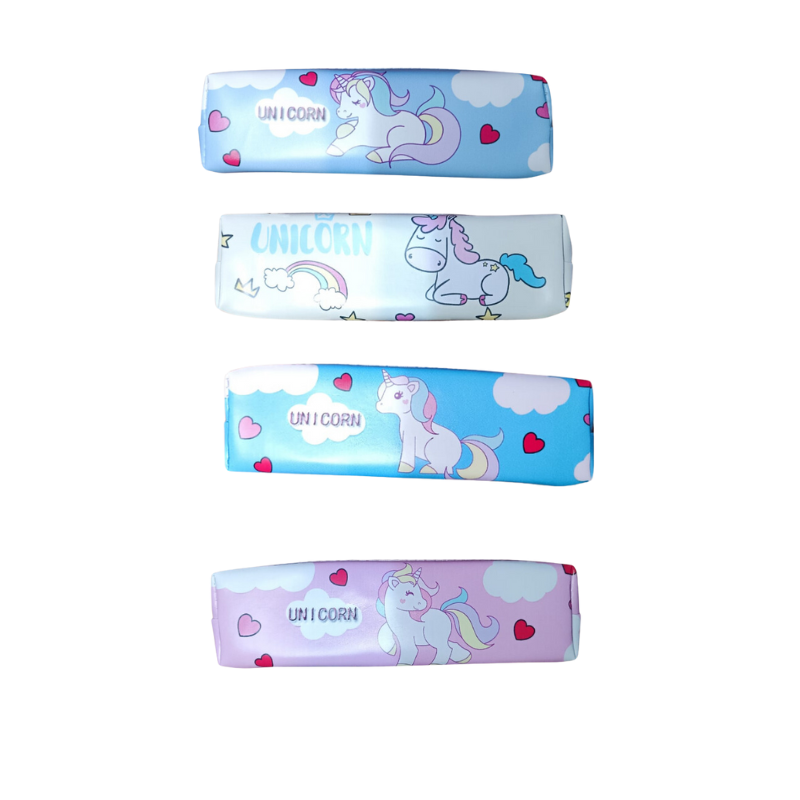 ESTUCHE UNICORNIO KAWAII LÁPIZ ESCUELA COLEGIO | AZUL - 1