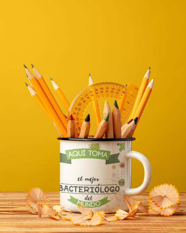TAZA LECHERA ENLOZADO PROFESIONES PARA EL BACTERIÓLOGO PERSONALIZADO - 4