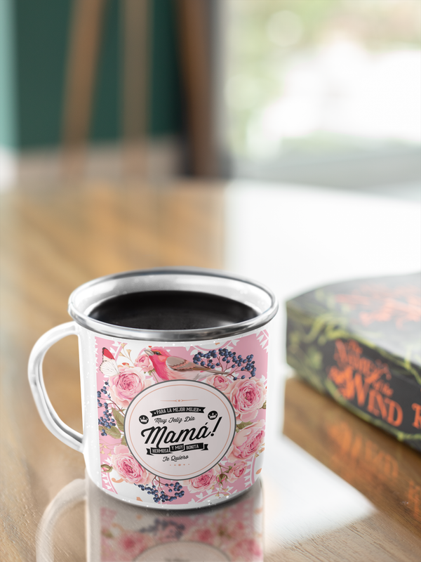 TAZA ENLOZADA LECHERA DÍA DE LA MADRE HERMOSA Y BONITA - 3