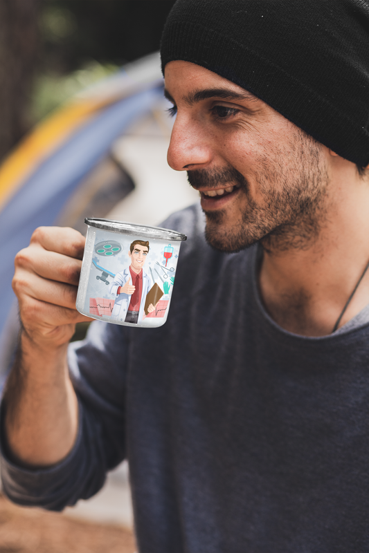 TAZA ENLOZADA LECHERA PARA CIRUJANO PERSONALIZADO - 3