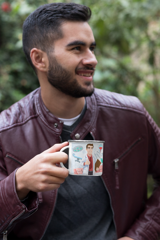 TAZA ENLOZADA LECHERA PARA CIRUJANO PERSONALIZADO - 4