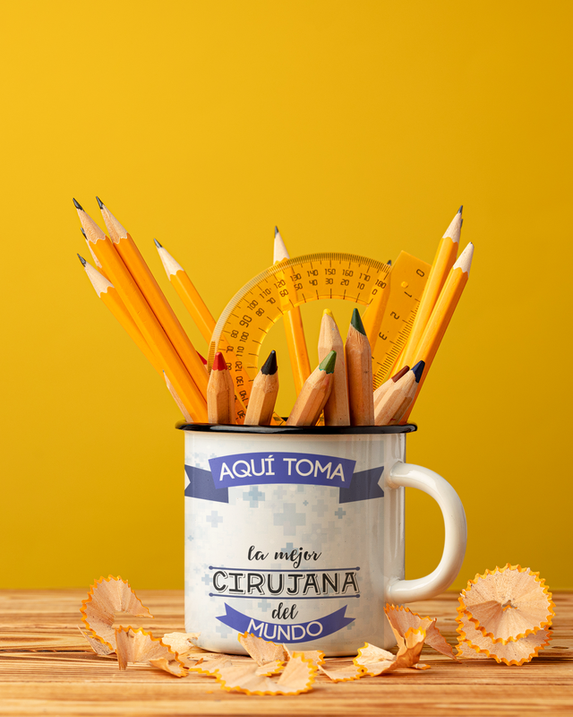 TAZA ENLOZADA LECHERA PARA CIRUJANA PERSONALIZADO - 5