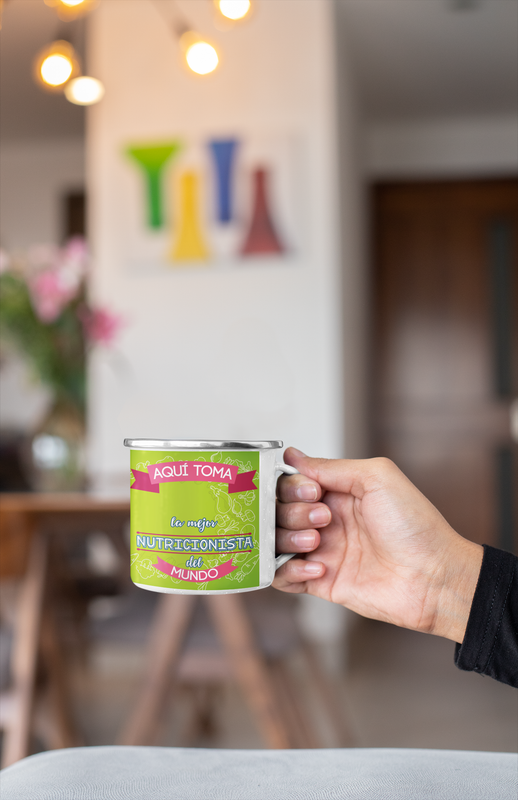 TAZA ENLOZADA LECHERA PARA NUTRICIONISTA PERSONALIZADO - 3