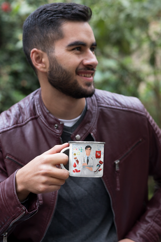 TAZA ENLOZADA LECHERA PARA HEMATOLOGO PERSONALIZADO - 3