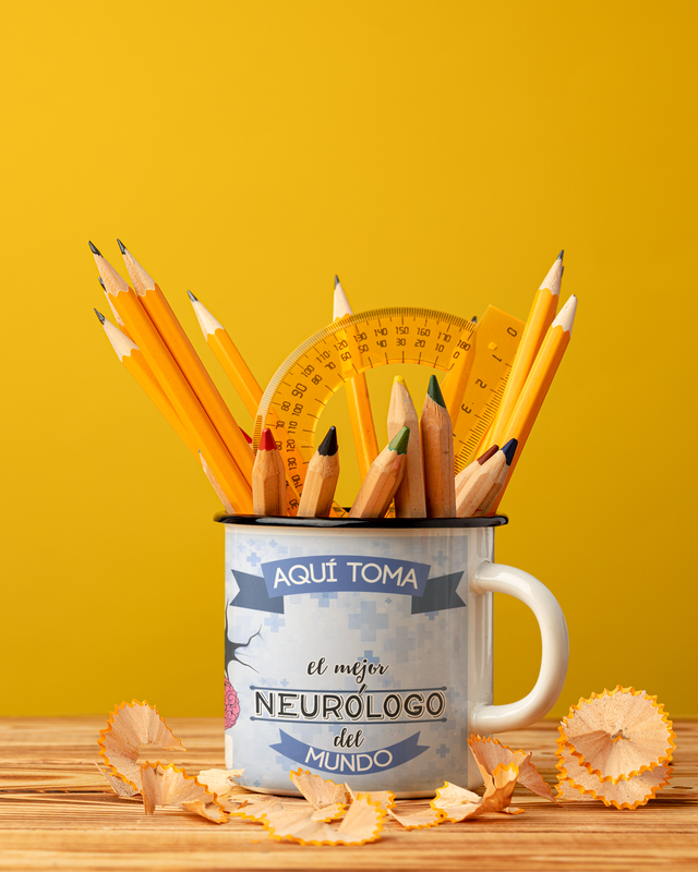 TAZA ENLOZADA LECHERA PARA NEUROLOGO PERSONALIZADO - 2