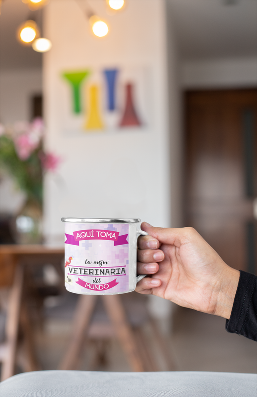 TAZA ENLOZADA LECHERA PARA EL VETERINARIA PERSONALIZADO - 4