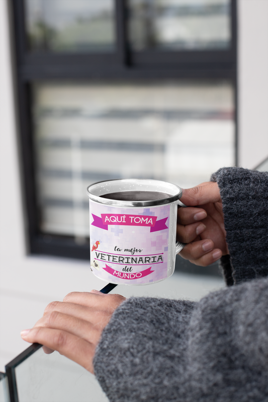 TAZA ENLOZADA LECHERA PARA EL VETERINARIA PERSONALIZADO - 5