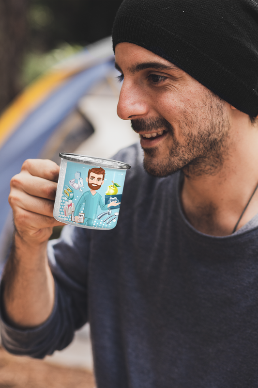 TAZA ENLOZADA LECHERA PARA EL ODONTOLOGO PERSONALIZADO - 2