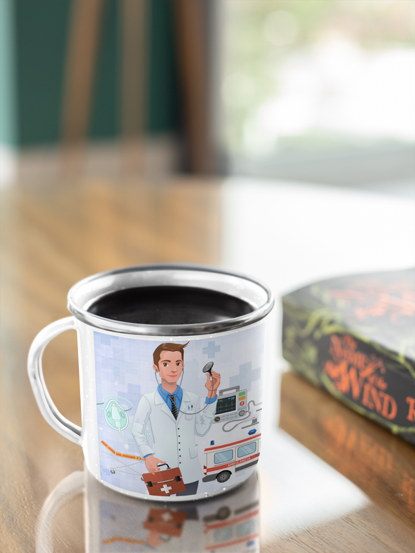 TAZA ENLOZADA LECHERA PARA EL PARAMEDICO PERSONALIZADO - 2