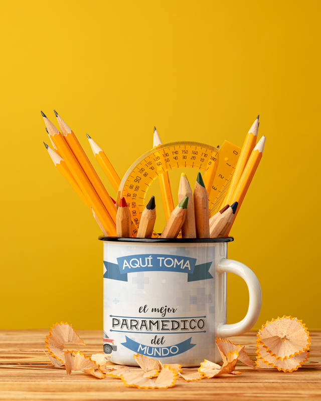 TAZA ENLOZADA LECHERA PARA EL PARAMEDICO PERSONALIZADO - 3