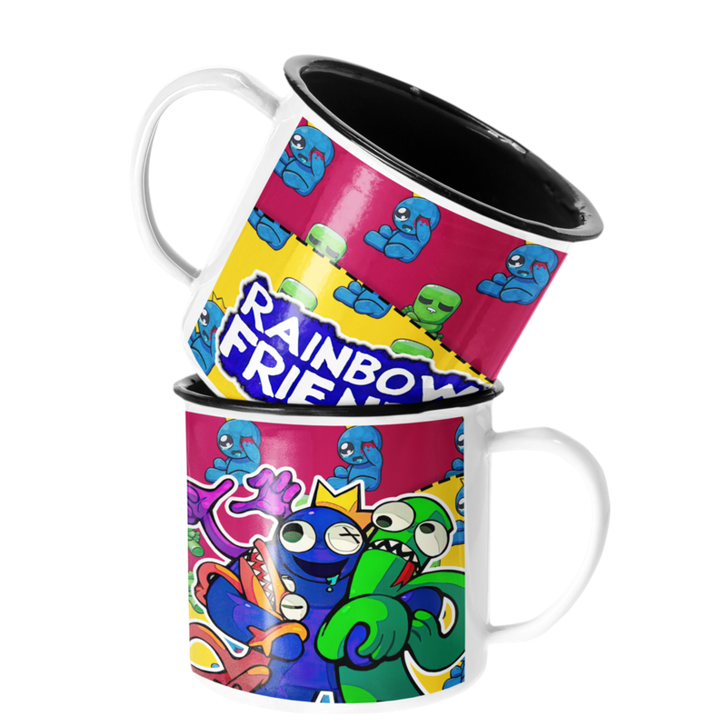 TAZA ENLOZADA LECHERA RAINBOW FRIENDS GRUPO - 1