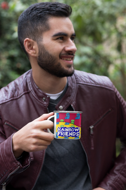 TAZA ENLOZADA LECHERA RAINBOW FRIENDS GRUPO - 2