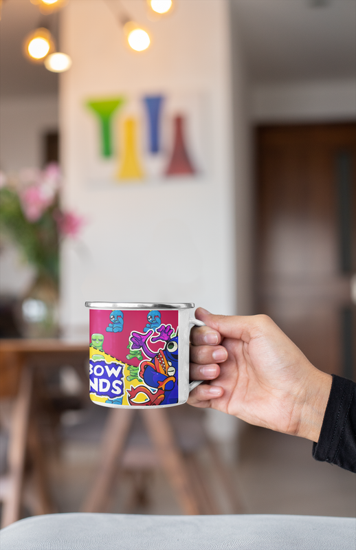 TAZA ENLOZADA LECHERA RAINBOW FRIENDS GRUPO - 4