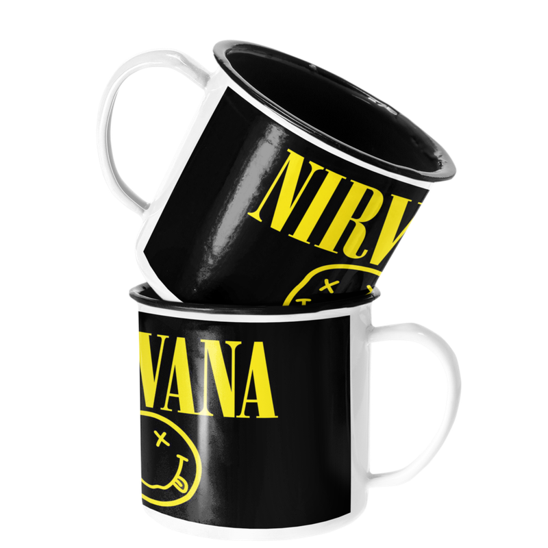 TAZA ENLOZADA LECHERA NIRVANA BANDA ROCK MUSICAL - 1