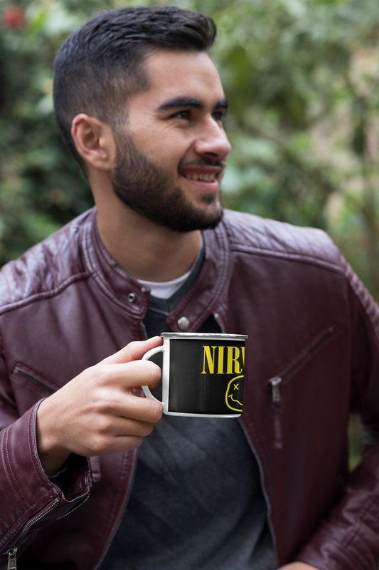 TAZA ENLOZADA LECHERA NIRVANA BANDA ROCK MUSICAL - 3