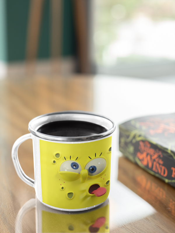 TAZA ENLOZADA LECHERA BOB ESPONJA PERSONAJE ANIMADO - 4