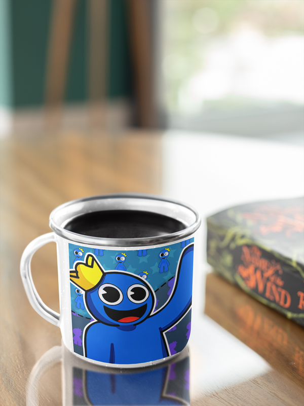 TAZA ENLOZADA LECHERA RAINBOW FRIENDS BLUE - 4