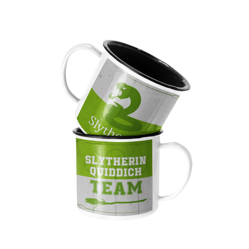 TAZA ENLOZADA LECHERA SLYTHERIN HARRY POTTER - 1