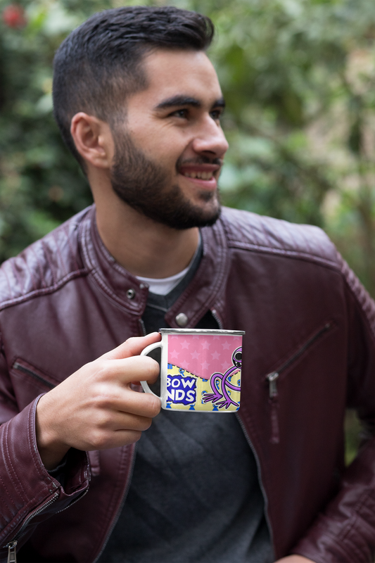 TAZA ENLOZADA LECHERA RAINBOW FRIENDS PURPLE - 2