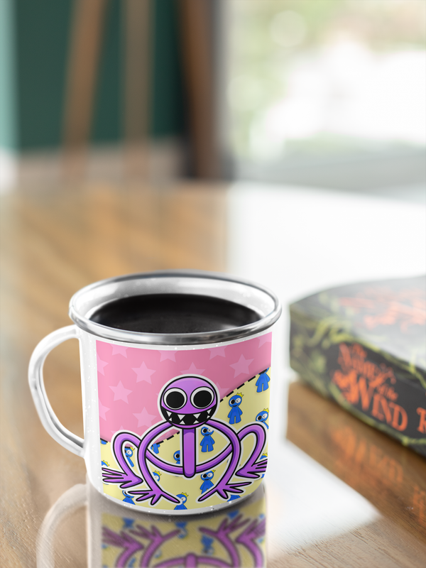TAZA ENLOZADA LECHERA RAINBOW FRIENDS PURPLE - 3
