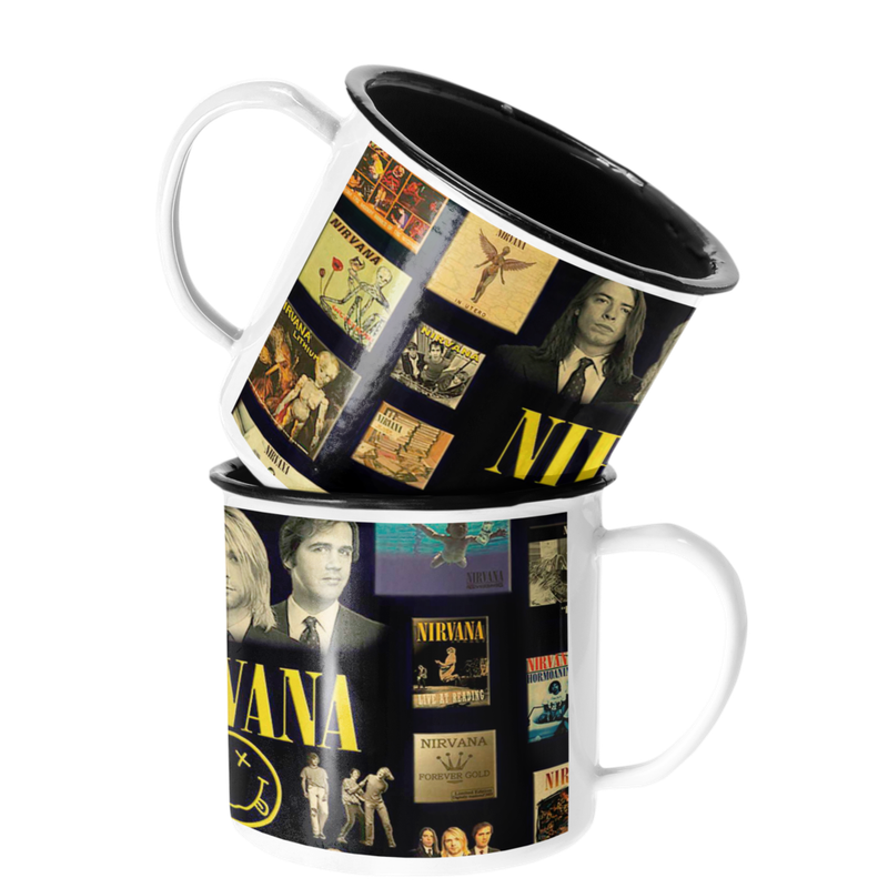 TAZA ENLOZADA LECHERA NIRVANA ALBUM MUSICAL BANDA ROCK - 1