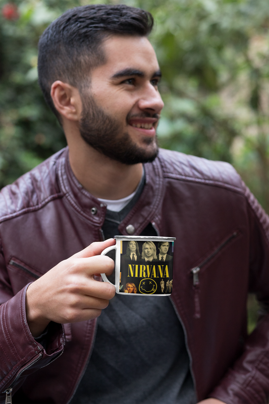 TAZA ENLOZADA LECHERA NIRVANA ALBUM MUSICAL BANDA ROCK - 3