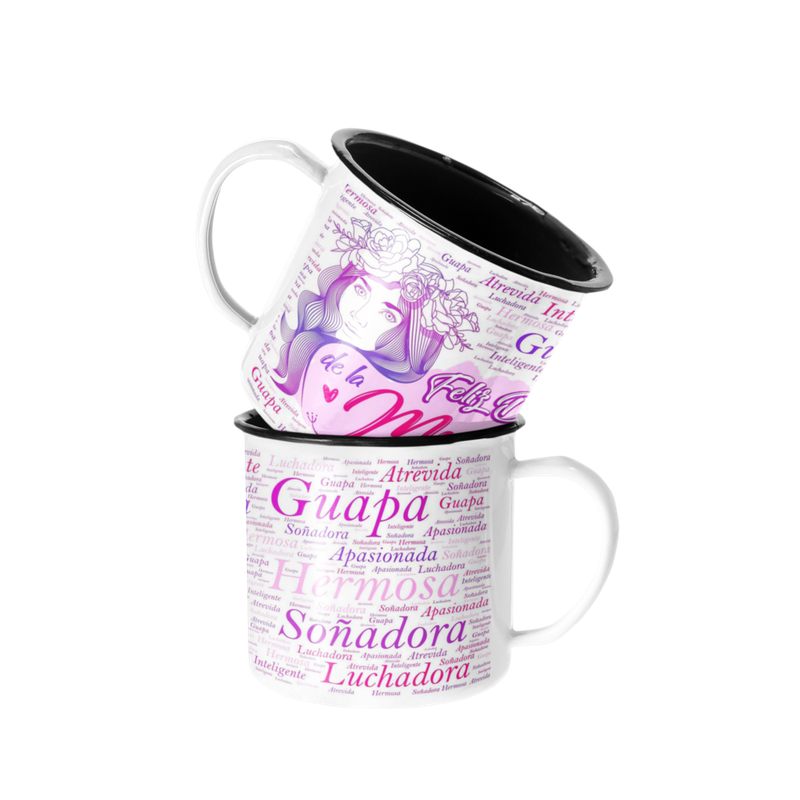TAZA ENLOZADA LECHERA DIA DE LA MUJER GUAPA - 1