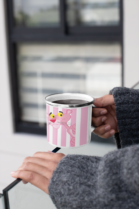 TAZA ENLOZADA LECHERA PANTERA ROSA CLASICO ANIMACIÓN - 2