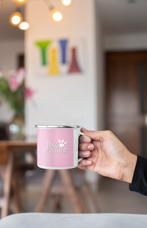TAZA ENLOZADA LECHERA PANTERA ROSA CLASICO ANIMACIÓN - 4