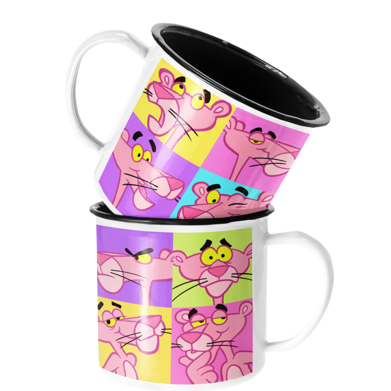 TAZA ENLOZADA LECHERA PANTERA ROSA POP ANIMACION - 1