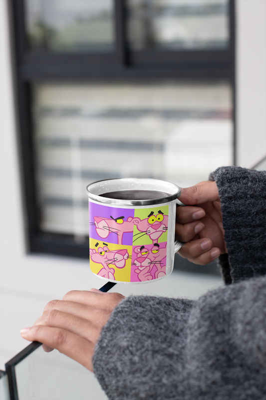 TAZA ENLOZADA LECHERA PANTERA ROSA POP ANIMACION - 2