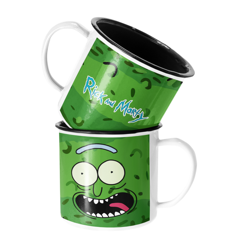 TAZA ENLOZADA LECHERA RICK Y MORTY SERIE PICKLE RICK - 1