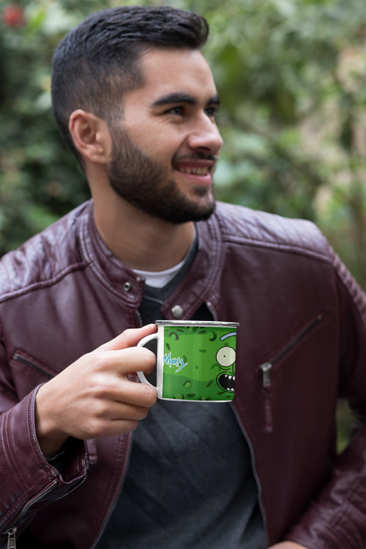 TAZA ENLOZADA LECHERA RICK Y MORTY SERIE PICKLE RICK - 3