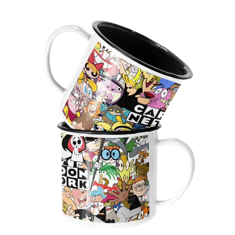 TAZA ENLOZADA LECHERA CARTOON NETWORK MONITOS ANIMADOS - 1