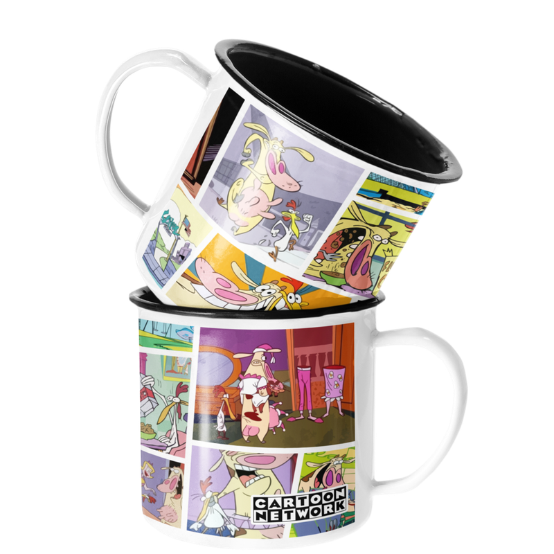 TAZA ENLOZADA LECHERA CARTOON NETWORK LA VACA Y EL POLLITO - 1