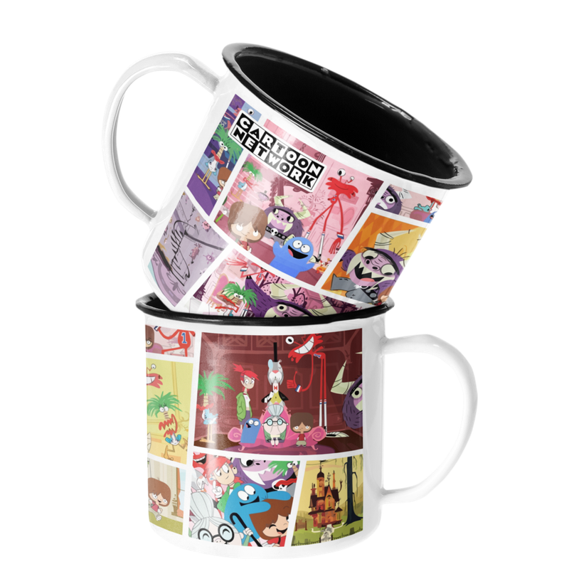 TAZA ENLOZADA LECHERA CARTOON NETWORK MANSION FOSTER AMIGOS - 1