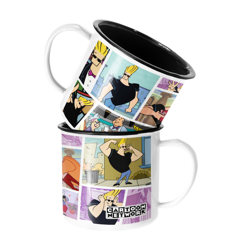 TAZA ENLOZADA LECHERA CARTOON NETWORK JHONNY BRAVO - 1