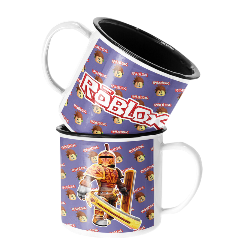 TAZA ENLOZADA LECHERA ROBLOX INFANTIL JUEGO CABALLERO - 1