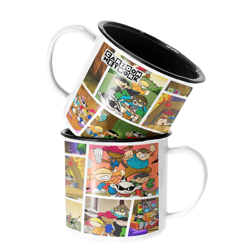 TAZA ENLOZADA LECHERA CARTOON NETWORK KND CHICOS DEL BARRIO - 1