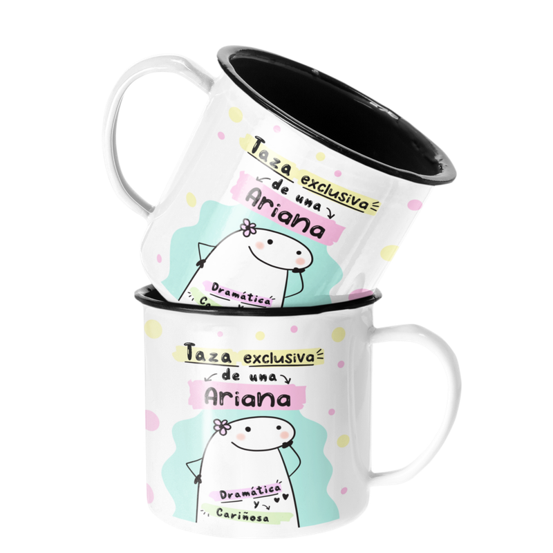 TAZA ENLOZADA LECHERA ARIES REGALO PARA ARIANA ZODIACO - 1