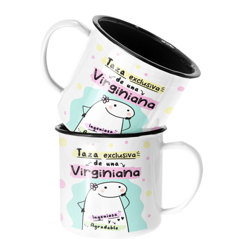 TAZA ENLOZADA LECHERA VIRGO REGALO PARA VIRGINIANA ZODIACO - 1
