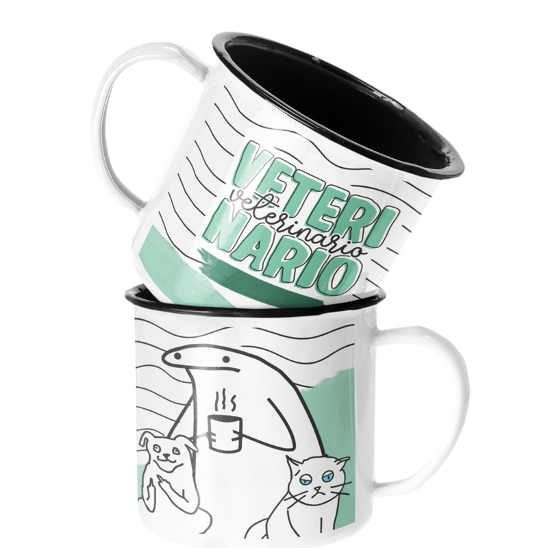 TAZA ENLOZADA LECHERA VETERINARIO REGALO VETERINARIO HOMBRE - 1
