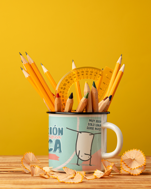 TAZA ENLOZADA LECHERA PROFESOR EDUCACION FISICA REGALO - 2
